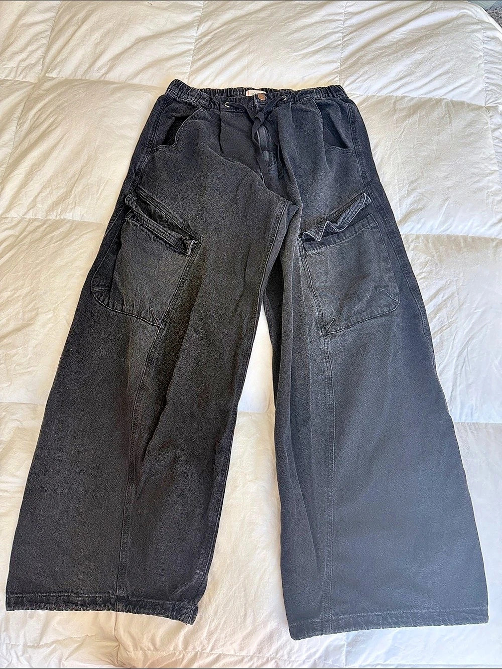 BDG Wide Leg Pants - Black - Medium (8)